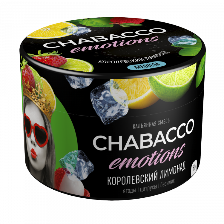 Бестабачная смесь Chabacco Medium - Emotions Royal Lemonade (Королевский лимонад) 50 гр