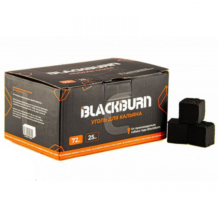 Уголь для кальяна Black Burn 72 шт (25мм)